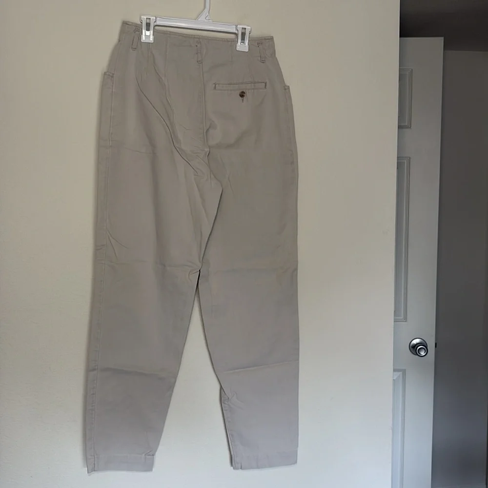 VINTAGE Eddie Bauer Tan Cream Pants 14 waist - Picture 5 of 6